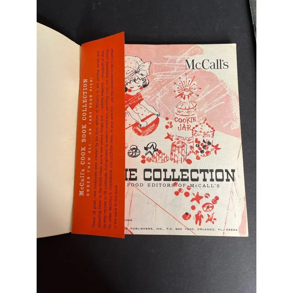 Vintage Mccall's Index & Recipe Cook Books Cookie Collections Set of Two